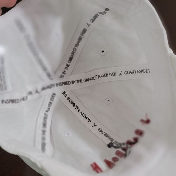 Air Jordan Retro OG 1 3 4 5 6 8 11 13 Bred Hat Cap Infrared Jumpman White Black - Picture 7 of 8